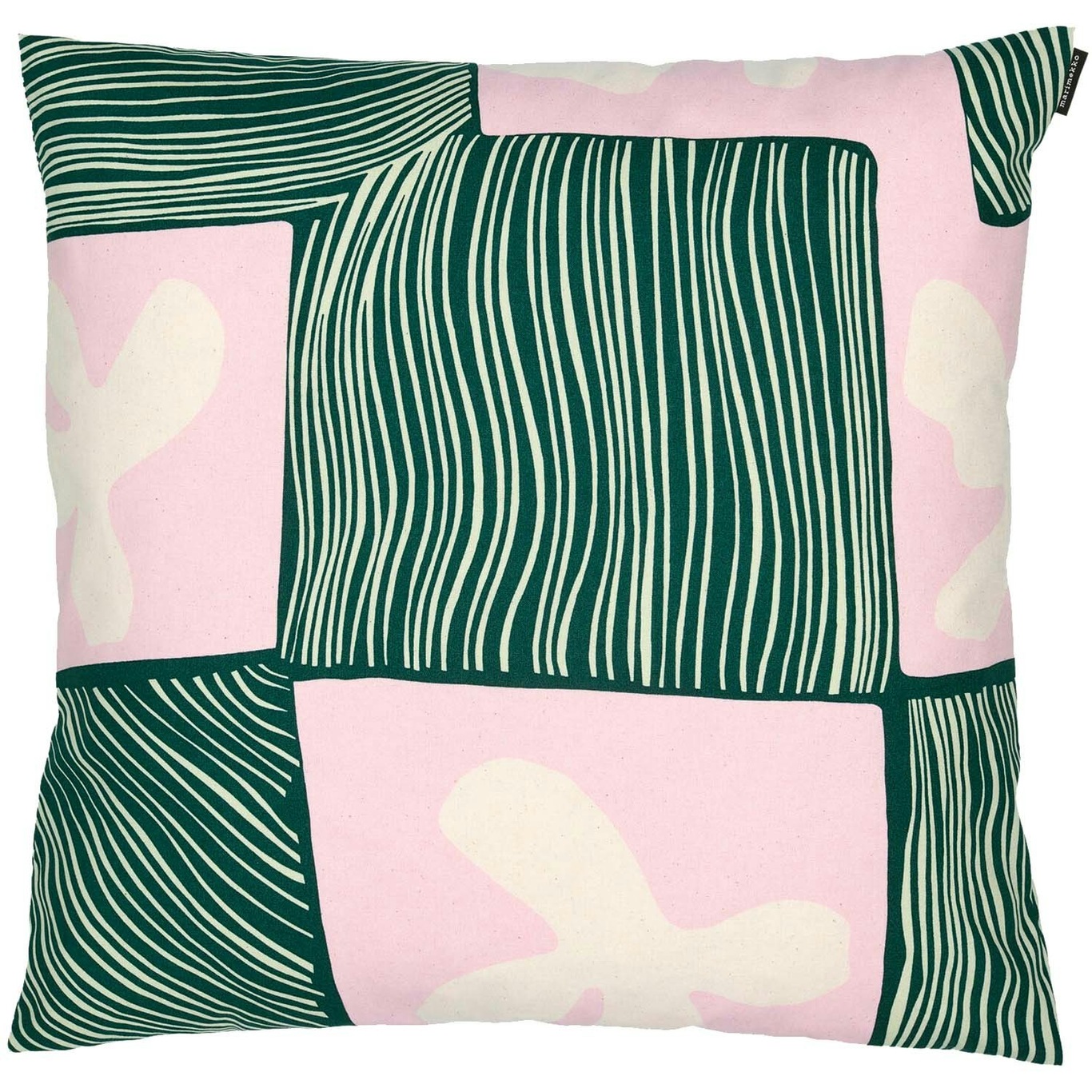 Korkeuksissa Tyynynpäällinen 50x50 cm, Pinkki/Vihreä - Marimekko @ 